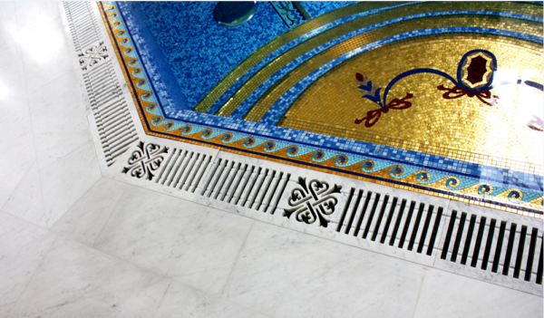 Мозаичный пол из натурального мрамора Асия, интернет-магазин полов, изображение, фото 1