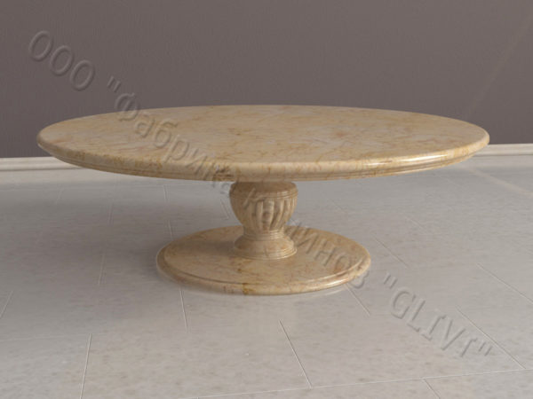 Стол из натурального камня (мрамора) Авро, интернет-магазин столов, изображение, фото 1