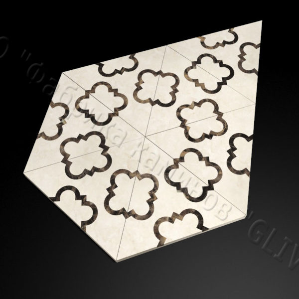 Плитка из натурального мрамора Бруния, изображение, фото 1