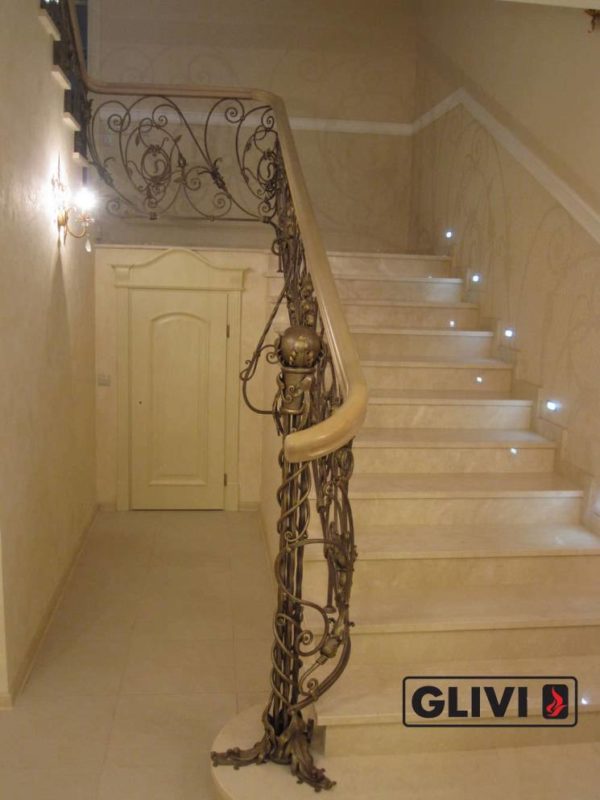 Лестница из натурального мрамора Реджина, интернет-магазин лестниц, изображение, фото 1