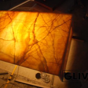 Декоративная подсветка плиты из оникса Урания, изображение, фото 1