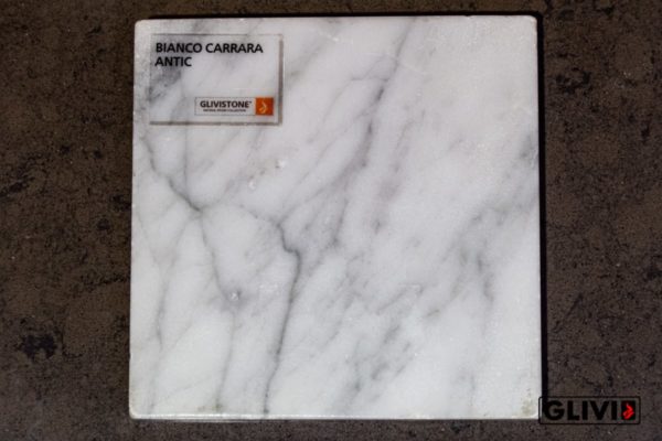 Мрамор Bianco Carrara с обработкой антик, салон Гливи, фото 2