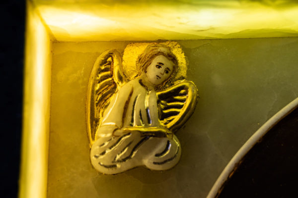 Икона Иверской Божией Матери (рельефная, храмовая) без № из мрамора, камня, от Гливи, фото 21