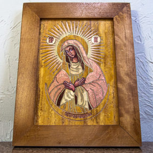 Икона Остробрамской Божией Матери из камня, Гливи, фото 2