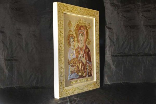 Икона Божией Матери Троеручица № 02 из мрамора, камня, изображение, фото 2
