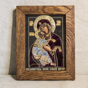 Икона Владимирской Божией Матери № 01 из мрамора, камня, от Гливи, фото 1