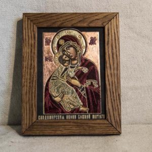 Икона Владимирской Божией Матери № 03 из мрамора, камня, от Гливи, фото 1