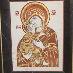 Икона Владимирской Божией Матери № 4 из мрамора, камня, от Гливи, фото 2