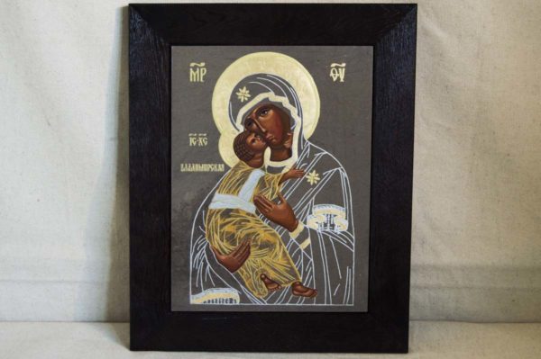 Икона Владимирской Божией Матери № 1-3 из мрамора, камня, от Гливи, фото 1