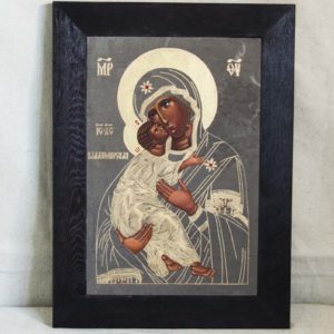 Икона Владимирской Божией Матери № 1-4 из мрамора, камня, от Гливи, фото 1