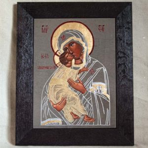 Икона Владимирской Божией Матери № 1-7 из мрамора, камня, от Гливи, фото 1