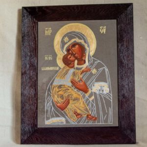 Икона Владимирской Божией Матери № 1-8 из мрамора, камня, от Гливи, фото 1