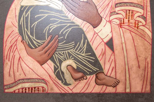 Икона Владимирской Божией Матери № 1-9 из мрамора, камня, от Гливи, фото 3