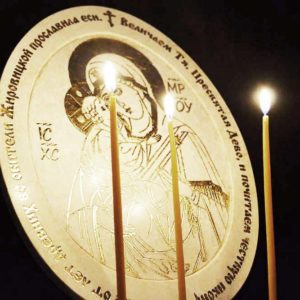 Икона Жировицкой (Жировичской) Божией Матери № 02 из мрамора, камня, изображение, фото 4