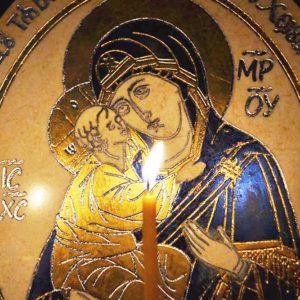 Икона Жировицкой (Жировичской) Божией Матери № 06 из мрамора, камня, изображение, фото 2
