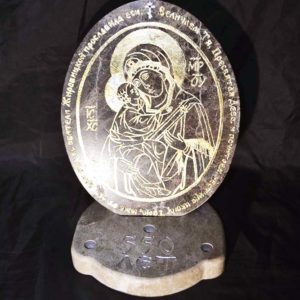 Икона Жировицкой (Жировичской) Божией Матери № 002 из мрамора, камня, изображение, фото 1
