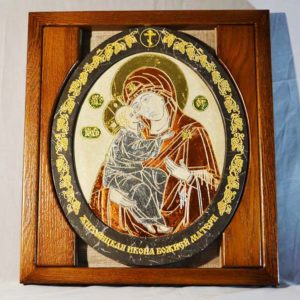 Икона Жировицкой (Жировичской) Божией Матери № 07 из мрамора, камня, изображение, фото 2