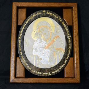 Икона Жировицкой (Жировичской) Божией Матери № 19 из мрамора, камня, изображение, фото 4