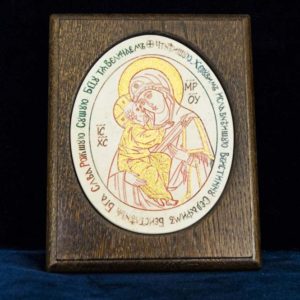 Икона Жировицкой (Жировичской) Божией Матери № 26 из мрамора, камня, изображение, фото 1