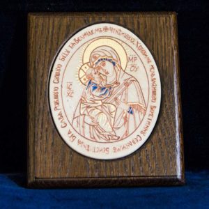 Икона Жировицкой (Жировичской) Божией Матери № 29 из мрамора, камня, изображение, фото 2