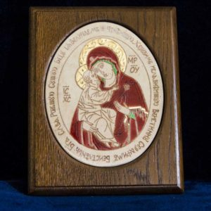 Икона Жировицкой (Жировичской) Божией Матери № 30 из мрамора, камня, изображение, фото 1