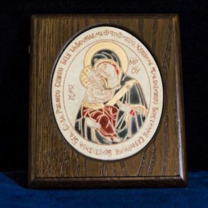 Икона Жировицкой (Жировичской) Божией Матери № 32 из мрамора, камня, изображение, фото 1