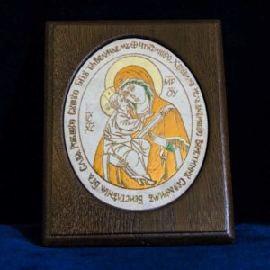 Икона Жировицкой (Жировичской) Божией Матери № 35 из мрамора, камня, изображение, фото 1