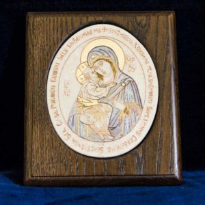 Икона Жировицкой (Жировичской) Божией Матери № 37 из мрамора, камня, изображение, фото 1
