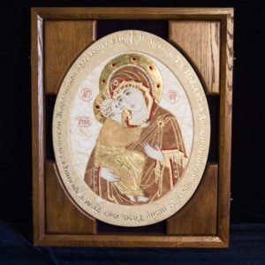 Икона Жировицкой (Жировичской) Божией Матери № п-8 из мрамора, камня, изображение, фото 11