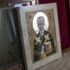Икона Николая Чудотворца (Угодника) инд.№ 05 из мрамора, камня, изображение, фото 2