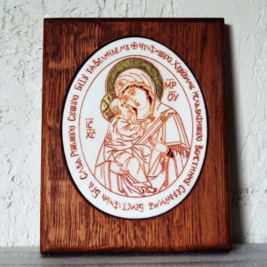 Икона Жировицкой (Жировичской) Божией Матери № 24 из мрамора, камня, изображение, фото 1