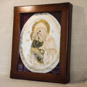 Икона Жировицкой (Жировичской) Божией Матери № п-25 из мрамора, камня, изображение, фото 8