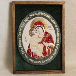 Икона Жировицкой (Жировичской) Божией Матери № 53 из мрамора, камня, изображение, фото 5