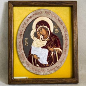 Икона Жировицкой (Жировичской) Божией Матери № 56 из мрамора, камня, изображение, фото 3