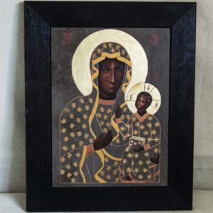 Икона Ченстоховской Божией Матери № 04 из мрамора, каталог икон, изображение, фото 2