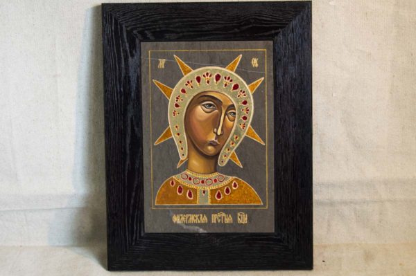 Икона Филермской Божией Матери № 2 из мрамора, камня, изображение, фото 1