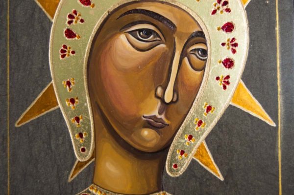 Икона Филермской Божией Матери № 2 из мрамора, камня, изображение, фото 2