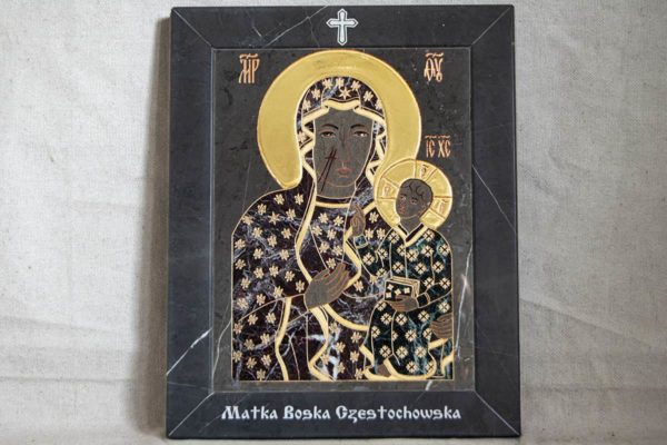 Икона Ченстоховской Божией Матери № 1-12,11 из мрамора, каталог икон, изображение, фото 12