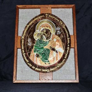Икона Жировицкой (Жировичской) Божией Матери № 008 из мрамора, камня, изображение, фото 3