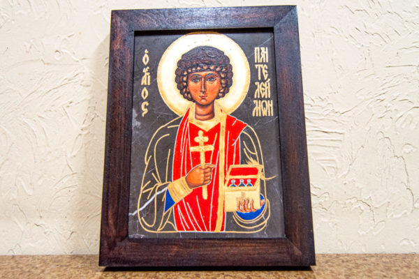 Икона Святой великомученицы Святого Пантелеймона № 1 из мрамора, камня, изображение, фото 5
