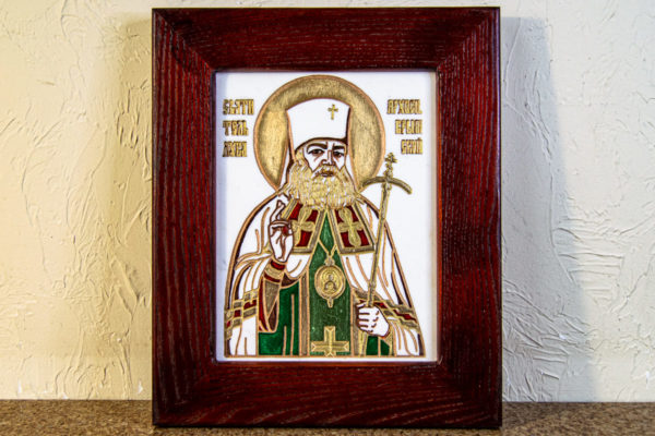 Икона Луки Крымского № 02 из мрамора, камня, каталог икон, фото 1