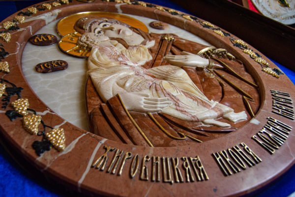Икона Храмовая (Аналойная) Божьей Матери Жировичской, изображение, фото 7