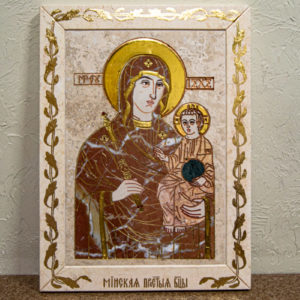Икона Минская Богородица под № 1-12-4 из мрамора, изображение, фото для каталога икон 2