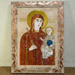 Икона Минская Богородица под № 1-12-2 из мрамора, изображение, фото для каталога икон 2
