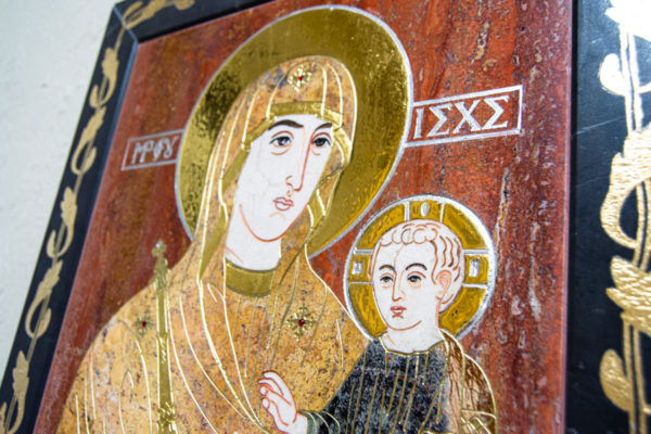Икона Минская Богородица под № 1-12-3 из мрамора, изображение, фото для каталога икон 8