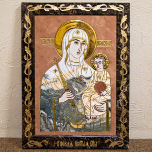 Икона Минская Богородица под № 1-12-11 из мрамора, изображение, фото для каталога икон 1