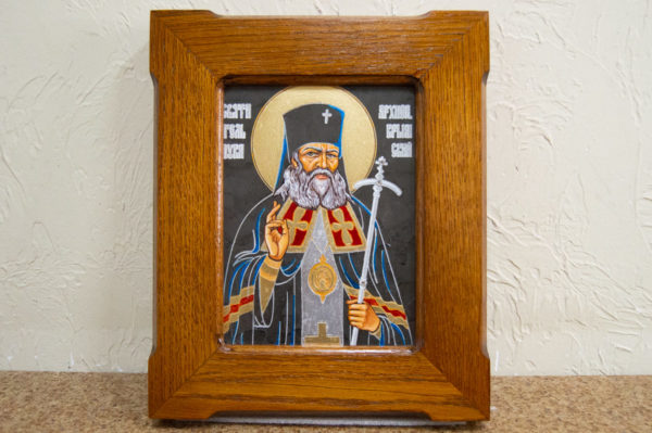 Икона Луки Крымского № 03 из мрамора, камня, каталог икон, фото 1
