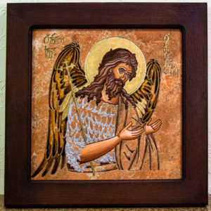 Икона Иоанна Крестителя (Иоанна Предтечи) № 01 из мрамора, магазин икон, изображение, фото 10