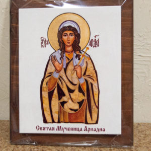 Сувенир Икона Святой Ариадны № 01 на мраморе, каталог икон, фото 3