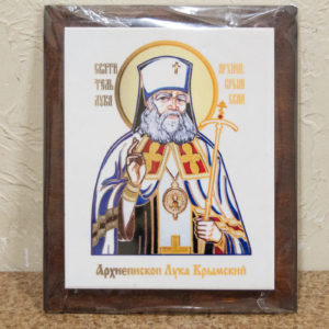 Икона Луки Крымского № 02 на мраморе, сувенир, каталог икон, фото 1